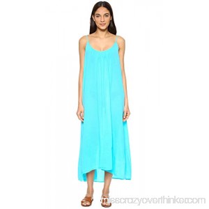 9seed Tulum Maxi Swim Cover Up Dress in Ocean Blue Ocean B07MWGCPHW